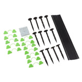 18 Fiberglass Rods 12 Connecting Pipes 12 Clips 12 Garden Stakes for Greenhouse Garden Raised Bed Grow Tunnel - Extra Image