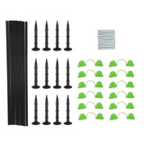 18 Fiberglass Rods 12 Connecting Pipes 12 Clips 12 Garden Stakes for Greenhouse Garden Raised Bed Grow Tunnel