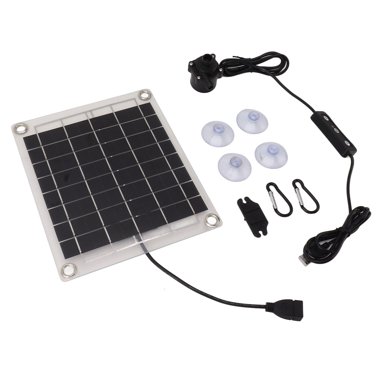 Solar Water Pump Kit 20W Submersible for Fountain Pond Bird Bath Irrigation Adjustable Water Volume with Switch