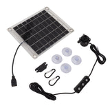 Solar Water Pump Kit 20W Submersible for Fountain Pond Bird Bath Irrigation Adjustable Water Volume with Switch