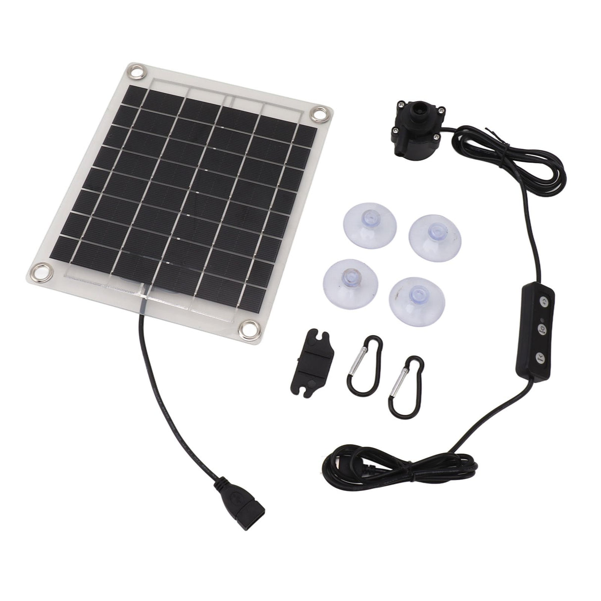 Solar Water Pump Kit 20W Submersible for Fountain Pond Bird Bath Irrigation Adjustable Water Volume with Switch