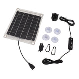 Solar Water Pump Kit 20W Submersible for Fountain Pond Bird Bath Irrigation Adjustable Water Volume with Switch - 45-Degree Angle