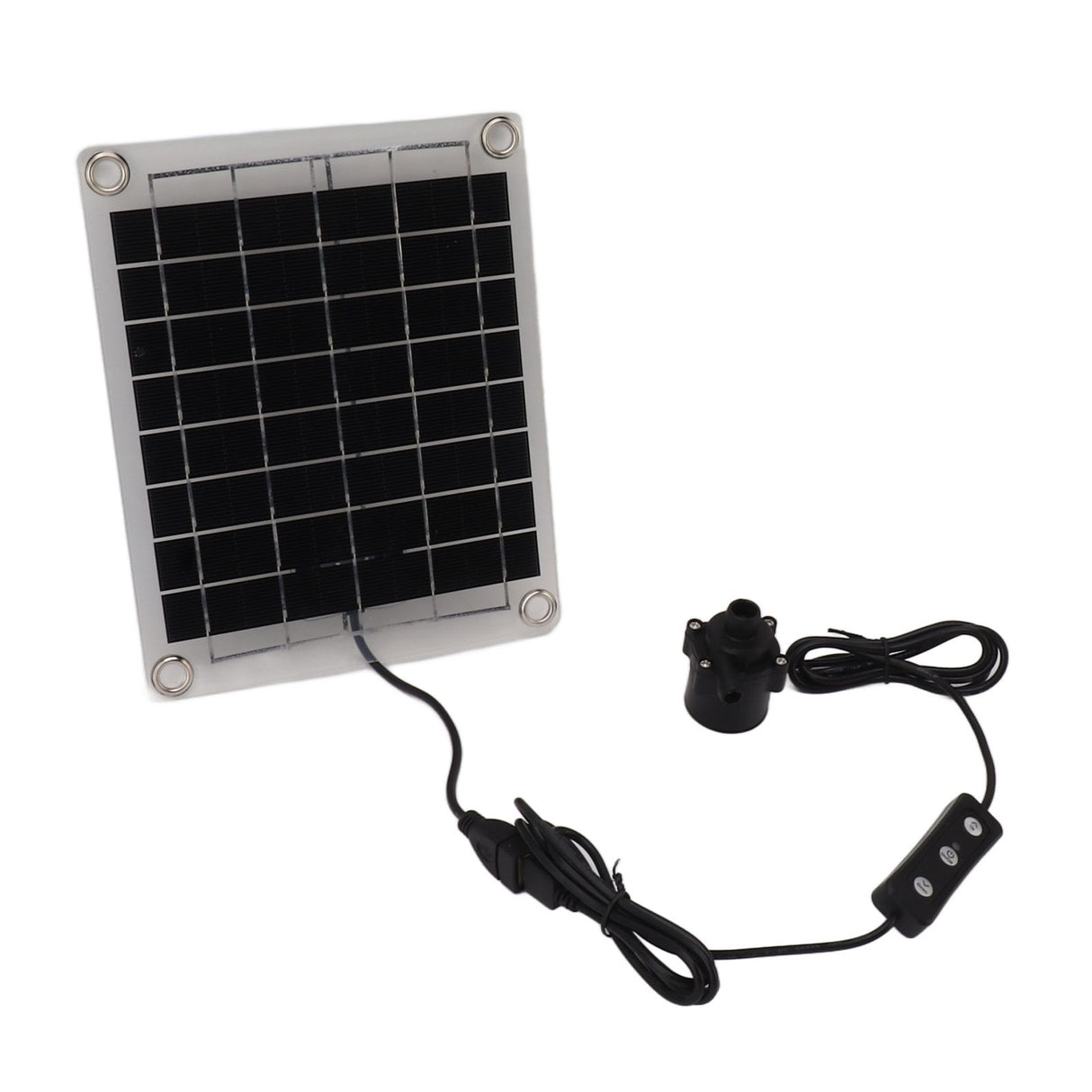 Solar Water Pump Kit 20W Submersible for Fountain Pond Bird Bath Irrigation Adjustable Water Volume with Switch