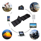 Solar Panel Charger IP65 Foldable 20W 5V USB Portable Solar Panel Charger for Smartphones Tablets