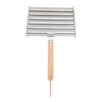 Detachable Stainless Steel Hot Dog Sausage Roller Rack Steamer With Extra Long Wood Handle 4 Skewers 6 Stick Design BBQ Tools S