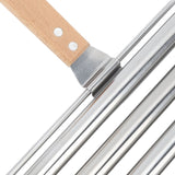 Detachable Stainless Steel Hot Dog Sausage Roller Rack Steamer With Extra Long Wood Handle 4 Skewers 6 Stick Design BBQ Tools L