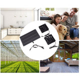 10W Solar Panel Fan Kit Weatherproof Solar Powered Dual Exhaust Fan Wall Mounted for Chicken Coops Greenhouses Sheds