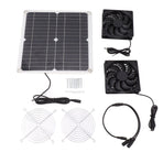 12W 12V Solar Panel Powered Fan Efficient Energy Conversion Solar Panel Dual Fan Kit