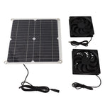 12W 12V Solar Panel Powered Fan Efficient Energy Conversion Solar Panel Dual Fan Kit