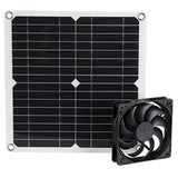 12W 12V Solar Panel Powered Fan Efficient Energy Conversion Solar Panel Dual Fan Kit - Extra Image