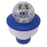 8 Inch Pools Chemical Dispenser 11cm Lighted Floating Pool Chlorine Tablet Dispenser for Spa Hot Tub Pools - Front View