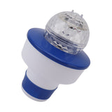 8 Inch Pools Chemical Dispenser 11cm Lighted Floating Pool Chlorine Tablet Dispenser for Spa Hot Tub Pools - Top-Down View