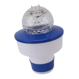 8 Inch Pools Chemical Dispenser 11cm Lighted Floating Pool Chlorine Tablet Dispenser for Spa Hot Tub Pools - Rear View