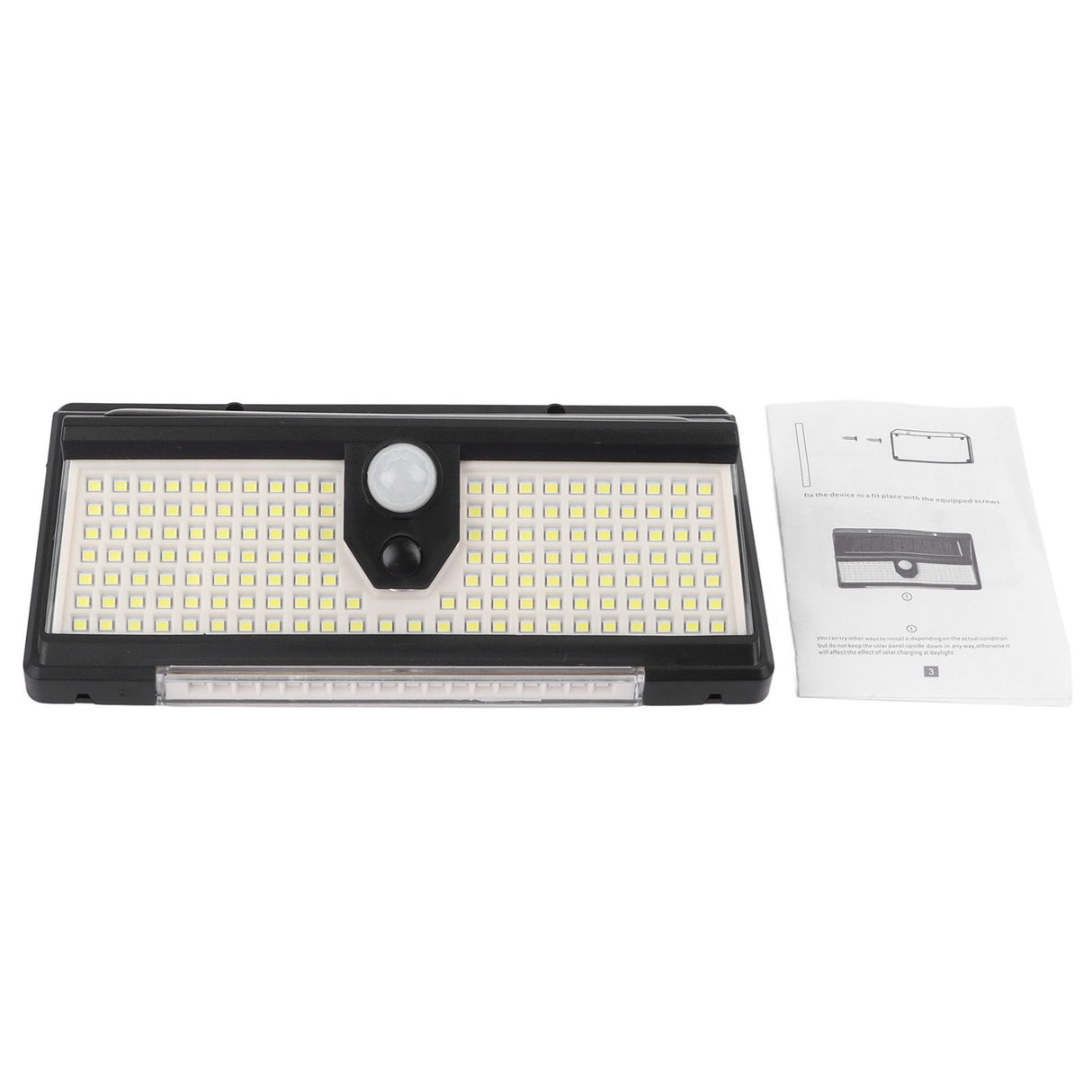Solar Sensor Wall Light 3 Lighting Modes Human Body Induction Waterproof Solar Motion Lamp Wall Mount Solar Lights for Outdoor