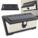 Solar Sensor Wall Light 3 Lighting Modes Human Body Induction Waterproof Solar Motion Lamp Wall Mount Solar Lights for Outdoor
