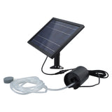 Solar Air Pump with 2 Bubble Stones with Hose 8W 10V 2400mAh ABS and Polysilicon Solar Oxygen Pump for Pond Pool