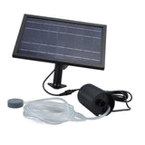 Solar Air Pump with 2 Bubble Stones with Hose 8W 10V 2400mAh ABS and Polysilicon Solar Oxygen Pump for Pond Pool