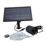 Solar Air Pump with 2 Bubble Stones with Hose 8W 10V 2400mAh ABS and Polysilicon Solar Oxygen Pump for Pond Pool - Close-Up Angle