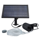 Solar Air Pump with 2 Bubble Stones with Hose 8W 10V 2400mAh ABS and Polysilicon Solar Oxygen Pump for Pond Pool - Low Angle