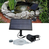 Solar Air Pump with 2 Bubble Stones with Hose 8W 10V 2400mAh ABS and Polysilicon Solar Oxygen Pump for Pond Pool