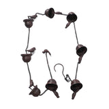 Rain Chain Outdoor Mobile Birds Cup Rain Chain Decorative Replacement for Gutters Downspouts