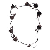 Rain Chain Outdoor Mobile Birds Cup Rain Chain Decorative Replacement for Gutters Downspouts - Rear View