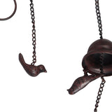 Rain Chain Outdoor Mobile Birds Cup Rain Chain Decorative Replacement for Gutters Downspouts - Extra Image