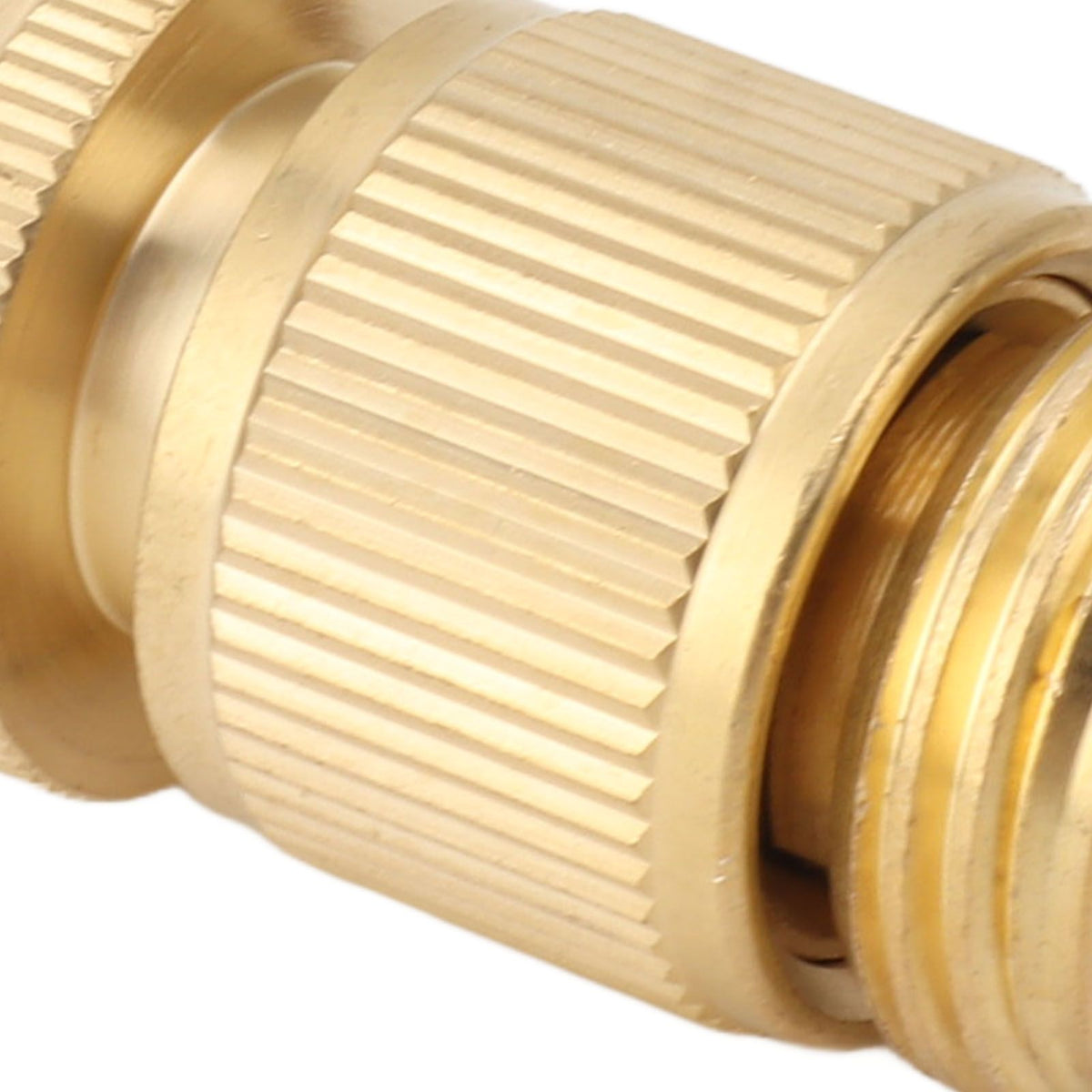 2PCS Water Hose Quick Connector Brass 3/4 Inch Male and Female Garden Hose Fitting Adapter for Repair