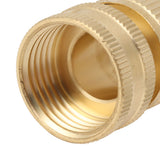 2PCS Water Hose Quick Connector Brass 3/4 Inch Male and Female Garden Hose Fitting Adapter for Repair - Extra Image