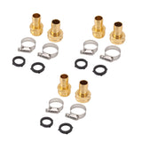 3 Set Garden Hose Repair Kit Hose Repair Connector with Clamps for 3/4 5/8 Garden Hose