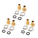 3 Set Garden Hose Repair Kit Hose Repair Connector with Clamps for 3/4 5/8 Garden Hose