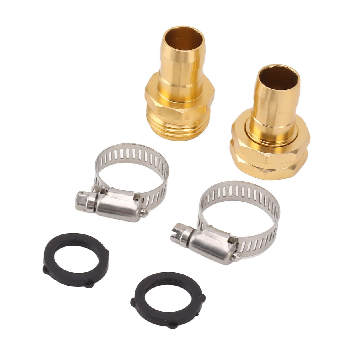 3 Set Garden Hose Repair Kit Hose Repair Connector with Clamps for 3/4 5/8 Garden Hose