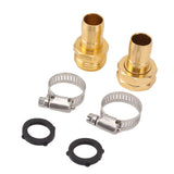 3 Set Garden Hose Repair Kit Hose Repair Connector with Clamps for 3/4 5/8 Garden Hose