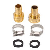 3 Set Garden Hose Repair Kit Hose Repair Connector with Clamps for 3/4 5/8 Garden Hose - Extra Image