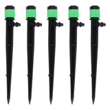 100pcs Drip Emitters 360 Degree Adjustable Water Flow Drippers Sprayer for Patio Lawn Bed Watering System 13cm / 5.1in Green - Front View