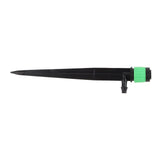 100pcs Drip Emitters 360 Degree Adjustable Water Flow Drippers Sprayer for Patio Lawn Bed Watering System 13cm / 5.1in Green - Close-Up Angle