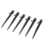 100pcs Drip Emitters 360 Degree Adjustable Water Flow Drippers Sprayer for Patio Lawn Bed Watering System 13cm / 5.1in Black - Front View