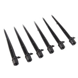 100pcs Drip Emitters 360 Degree Adjustable Water Flow Drippers Sprayer for Patio Lawn Bed Watering System 13cm / 5.1in Black