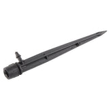 100pcs Drip Emitters 360 Degree Adjustable Water Flow Drippers Sprayer for Patio Lawn Bed Watering System 13cm / 5.1in Black