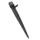 100pcs Drip Emitters 360 Degree Adjustable Water Flow Drippers Sprayer for Patio Lawn Bed Watering System 13cm / 5.1in Black