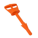 Butt Out Tool Plastic Hunters Butt Out Tool for Deer Large Livestock Anal Cleaning Orange - Front View