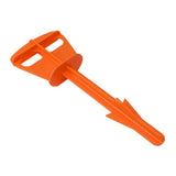Butt Out Tool Plastic Hunters Butt Out Tool for Deer Large Livestock Anal Cleaning Orange - Side View