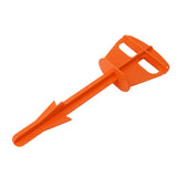 Butt Out Tool Plastic Hunters Butt Out Tool for Deer Large Livestock Anal Cleaning Orange - Top-Down View