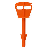Butt Out Tool Plastic Hunters Butt Out Tool for Deer Large Livestock Anal Cleaning Orange - 45-Degree Angle