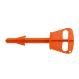 Butt Out Tool Plastic Hunters Butt Out Tool for Deer Large Livestock Anal Cleaning Orange - Rear View