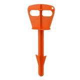 Butt Out Tool Plastic Hunters Butt Out Tool for Deer Large Livestock Anal Cleaning Orange - Close-Up Angle