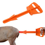 Butt Out Tool Plastic Hunters Butt Out Tool for Deer Large Livestock Anal Cleaning Orange - Extra Image