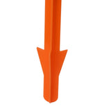 Butt Out Tool Plastic Hunters Butt Out Tool for Deer Large Livestock Anal Cleaning Orange - Extra Image