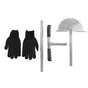 Manual Lawn Edger with Saw Tooth Blade Half Moon Edger Lawn Tool with T Grip Handle for Cleaning Edges Along Sidewalks