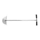 Manual Lawn Edger with Saw Tooth Blade Half Moon Edger Lawn Tool with T Grip Handle for Cleaning Edges Along Sidewalks - Extra Image